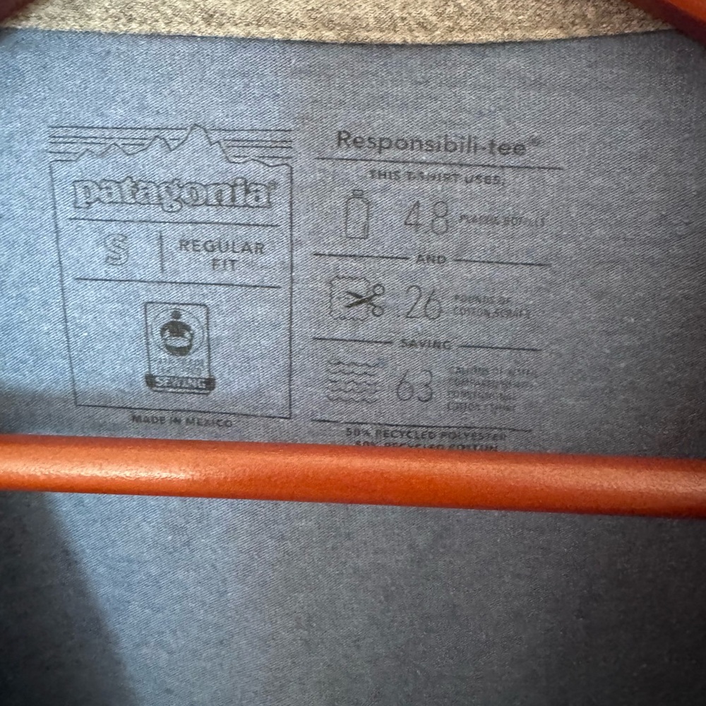 Patagonia Heather Blue Responsibili-Tee - Picture 3 of 5